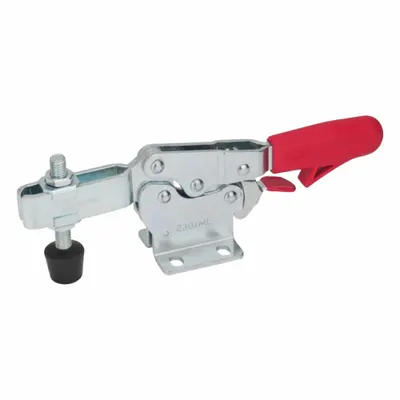 JW WINCO Horizontal Acting Toggle Clamp: Locking Horizontal Handle, Flange Base Mounting - Standard Toggle Clamps