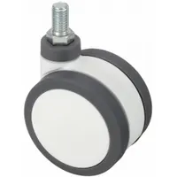 APPROVED VENDOR Stem Caster: Swivel, 2 15/16 in Wheel Dia., Metric, 2 3/8 in Wheel Wd, Polyurethane (MPN P18S-UP75K-ST8)