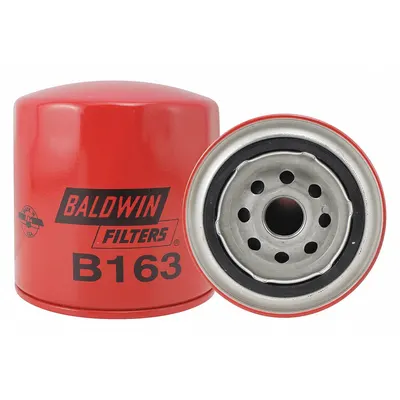 BALDWIN FILTERS Oil/Transmission Filter: B163, LF3311, 3/4"-16 Thread Size, 3 7/8 in Overall Ht - Spin-On Oil Filters