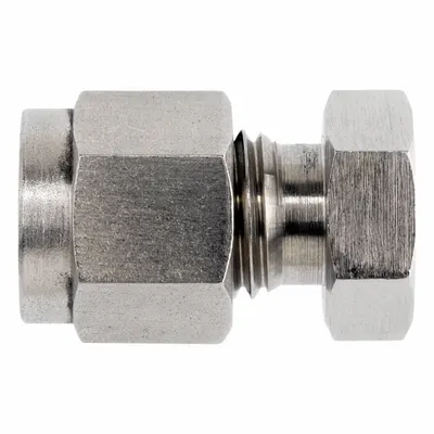 BRENNAN INDUSTRIES Compression Fitting Cap: 1/4 in OD Fitting Size, Compression - Clean & Bagged Single-Ferrule Stainless Steel Fittings