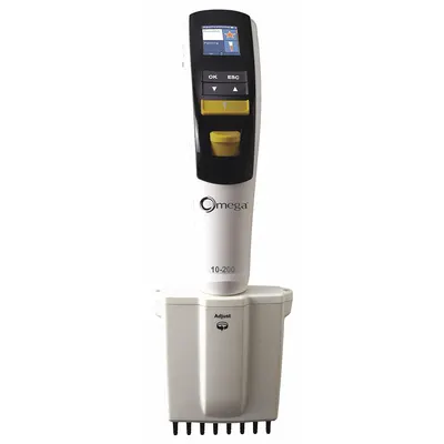 COLE PARMER Multichannel Pipettor: 8 Channels, 200 ul Capacity - Max - Multichannel Pipetters