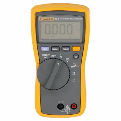 FLUKE Digital Multimeter: TRMS, CAT III 600V, 600 V Max AC Volt Measurement - Standard Feature Multimeters