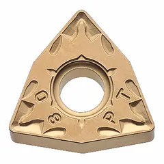 Trigon (W) indexable turning insert with 80° diamond shape, 4.76 mm thickness, and 0.8 mm nose radius. The CA515 grade provides wear resistance for medium to light cutting conditions. Suitable for general turning, facing, and profiling operations on steel, stainless steel, and cast iron.