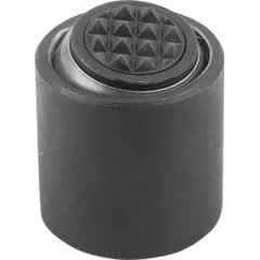 This KIPP tapped gripper features a serrated carbide pad for high grip and wear resistance. With an M6 thread, 10 mm pad diameter, 17 mm outer diameter, and 28 kN maximum load capacity, it is used in workholding and fixturing to clamp or position parts during machining, assembly, or inspection.