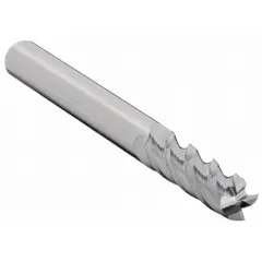This carbide square end mill features 4 flutes for efficient chip evacuation and faster material removal. With a 3/16" mill diameter, 5/8" length of cut, and 2" overall length, it is suited for precision slotting, profiling, and contouring in ferrous and non-ferrous materials. Commonly used in CNC and manual milling operations.