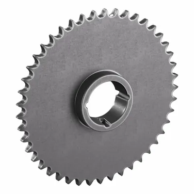 TSUBAKI Sprocket: For 60 Chain, 45 Teeth, 10.752 in Pitch Dia, 11.175 in Outside Dia - Size 60 Bushed-Bore Roller Chain Sprockets