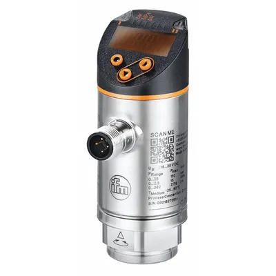 IFM PN2298 Vacuum-Pressure Electronic Pressure Sensor, 1/4" NPT, M12 - Vacuum-Pressure Electronic Pressure Sensors