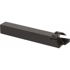 Indexable toolholder for external grooving, parting, and turning operations. Designed for use on CNC lathes and manual machines where consistent groove dimensions are required. Accepts standard KC-style inserts.