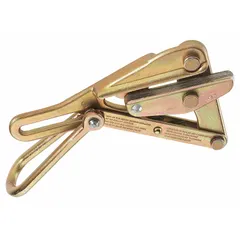 Cable pulling jaw grip for aircraft, EHS, guy strand, and messenger cables. Minimum cable diameter 0.75 in. Chicago-style design provides secure grip for overhead line construction and utility work.