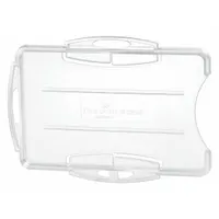 Badge Holder: Pouch, Horizontal, 3 3/4 in Badge Pouch Wd, 2 3/4 in Badge Pouch Ht, Plastic, 10 PK (MPN 891919)