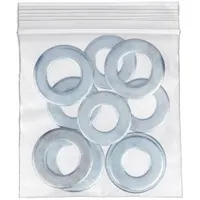 RELOC ZIPPIT Reclosable Bag: 4 mil Thick, 4 in Wd, 4 in Lg, Hang Hole Not Included, 1,000 PK (MPN 4R44)