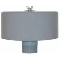 SOLBERG Filter Silencer: 2 in (M)NPT Inlet Size, 135 cfm, 7.25 in Overall Ht, 7.75 in Outside Dia (MPN F-31P-200)