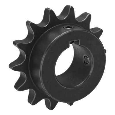 TSUBAKI Single Strand Sprocket: 60, For 3/4 in Chain Pitch, 1 7/16 in Bore Dia - Size 60 Fixed-Bore Roller Chain Sprockets