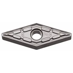 The KYOCERA VNMG331MQSW05 is a diamond indexable turning insert with VNMG geometry, designed for precision machining of non-ferrous materials, composites, and plastics. It is suitable for turning, facing, and profiling operations where high surface finish and extended tool life are required.