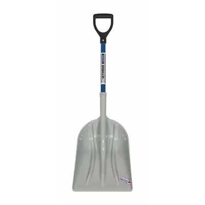 SEYMOUR MIDWEST Grain Scoop: 3 Ribs, Plastic, #12 Blade Size, 14 1/4 in Blade Wd - Standard Scoop Shovels