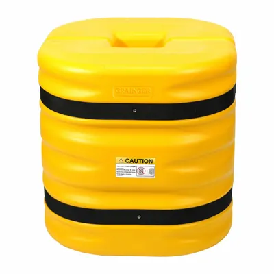 OEM Column Protector: 6 in (I-Beam)/6 in (Round)/6 in (Square) - Column Protectors with Square Centers