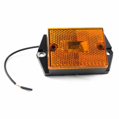 GROTE Clearance Marker Lamp: Clearance Light, Incandescent, Rectangular, Amber - Clearance Lights