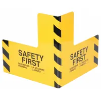 Pallet Rack Guard: Steel, L Shape, 24 in Overall Lg, 0.3 in Overall Thick, Yellow, Indoor/Outdoor (MPN PCG-24)