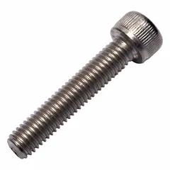 Metric standard socket head cap screw with M8x1.25 thread, 40 mm length, 8 mm head height, and 6 mm drive size. Made from plain Grade 2 titanium for corrosion resistance and lightweight fastening in general-purpose bolting applications.
