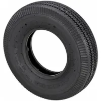 APPROVED VENDOR Replacement Tire: 3 13/32 in Tire Wd, Rubber, Sawtooth, Inner Tube Tire, 4.10/3.50-6