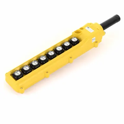 KH INDUSTRIES Pendant Control Station: (8) Push Buttons, 1NO, No Legend, NEMA 4/4X - Push-Button Pendants