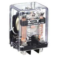 OMRON Latching Relay: Socket Mounted, 10 A Current Rating, 24V DC, DPDT, 9 Pins/Terminals, C Socket (MPN MJN2CK-DC24)