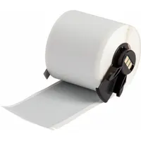 Pre-Cut Label Stock Roll: 1 29/32 in x 4 in, 4 in x 1 29/32 in, Polyester, Metal Detectable, Gray (MPN M6-38-486)