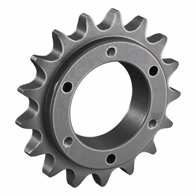 TSUBAKI Sprocket: For 60 Chain, 17 Teeth, 4.082 in Pitch Dia, 4.46 in Outside Dia - Size 60 Bushed-Bore Roller Chain Sprockets