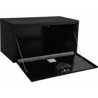 BUYERS PRODUCTS Underbody Truck Box: Underbody Truck Box, Single Drop-Down Door Door, Gloss Black (MPN 1703100)