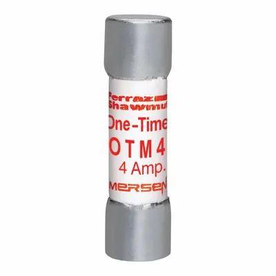 MERSEN Fuse: OTM Series, Midget, Fast-Acting, 4 A, 250 V AC, 13/32 in x 1 1/2 in - Fast-Acting Cylindrical Fuses