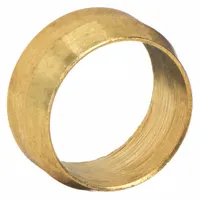 PARKER Compression Fitting Sleeve: 1/4 in OD Fitting Size, Compression, Brass, 10 PK (MPN 60PB-4)