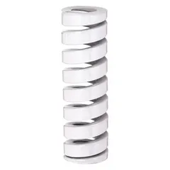 Alloy steel die spring with cylindrical shape, closed and ground ends. ISO-D series. Length 2 63/64 in. Sold in a 3-pack. Used in stamping dies, metal forming, and industrial tooling to absorb shock and maintain consistent force in high-cycle press operations.