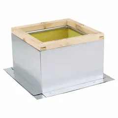 Roof Curb: Fixed Nonventilated Curbs, Square Curb, 14.5 x 14 1/2 in Inside Dim, Mfr Part #. Key specifications — Curb Outside Width: 17-1/2 in; Finish: Galvanized; For Fan Type: Upblast Fans; For Use With: 19 in Square Base; Standards: UL 705; Manufacturer Part Number:; Brand: DAYTON; Curb Inside Width: 14-1/2 in.