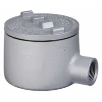 Conduit Outlet Body: Aluminum, Powder Coated, GR, 1/2 in Trade Size, E Body, Threaded (MPN GRE50-A)