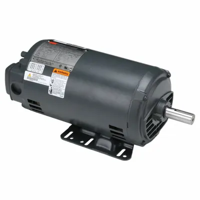 Dayton General Purpose Motor: Rigid Base Mount, Totally Enclosed Non-Ventilated - Rigid Base 3-Phase General Purpose AC Motors