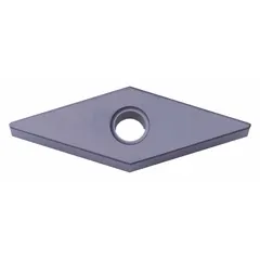 Diamond indexable turning insert for precision machining of non-ferrous materials. Suitable for turning, facing, and profiling operations requiring fine surface finishes.