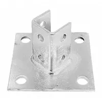 Strut Channel Fitting: 1 5/8 in x 1 5/8 in For Strut Channel Size, Hot Dipped Galvanized, 6 Holes (MPN V645HDG)