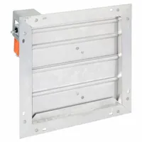 15"H-W 12"L Squ Alu Motrzd Contrl Damper: 12 in L, 15 in H, 15 in W, 1 1/2 in Flange Wd, Aluminum (MPN 3HHP4)