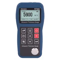 REED INSTRUMENTS Ultrasonic Thickness Gauge: +/-0.1% Thick Measurement Accuracy, 5 MHz Max Freq (MPN R7900)