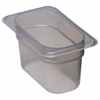 CAMBRO Food Pan: Ninth Size, Rectangular, 0.9 qt Capacity, NSF Certified, 6 15/16 in Overall Lg (MPN CA94PP190)