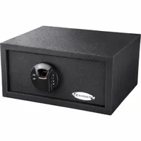 Safe: Biometric Lock, 0.46 cu ft Capacity, Steel, 7 in H x 14 1/2 in W x 11 3/4 in D, Not Fire Rated (MPN AX12476)