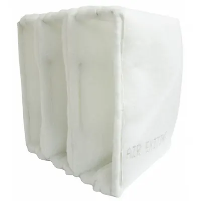 OEM Cube Air Filter: 20 in x 20 in x 15 in, 3 Pockets, Synthetic, Blue/White - 3-Ply Cube Air Filters
