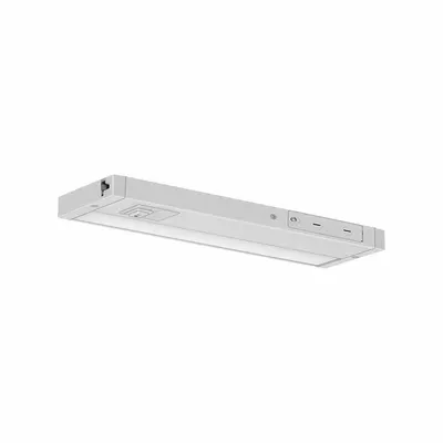 LED Dimmable Under Cabinet Light: 12 in Lg, 450 lm, 4000K, 6 W, Plug-In or Hardwired - Linear LED Under-Cabinet Light Fixtures