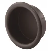 This 4-pack of round recessed handles features snap-in mounting for easy installation on trays, drawers, or panels. Constructed from brass with a black color and Aged Bronze finish, these pulls offer a low-profile solution for cabinetry and industrial enclosures