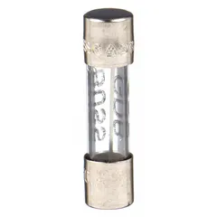 Fast-acting cylindrical fuse rated 100 mA at 250 V AC, with a 5 mm x 20 mm form factor. Provides overcurrent protection in industrial control panels, power supplies, and instrumentation where sensitive components require rapid fault current interruption.