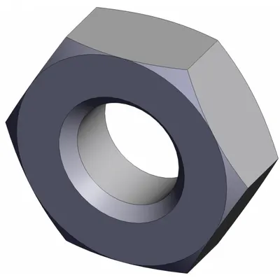SMC Nose Thread Nut: Threaded Nut Mount Type, 7/16 in Overall Wd, 1 5/16 in Overall Ht - Cylinder Mounting Nuts