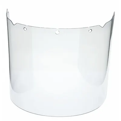 MSA Face Shield Visor: 17 in Overall Wd, 8 in Overall Ht, 0.98 in Overall Thick - Chemical-Resistant Replacement Visors