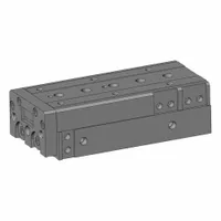 SMC Slide Table: 100 mm Stroke Lg, 25 mm Bore Dia, Mfr Part # MXS25L-100, MXSL Series, Metric