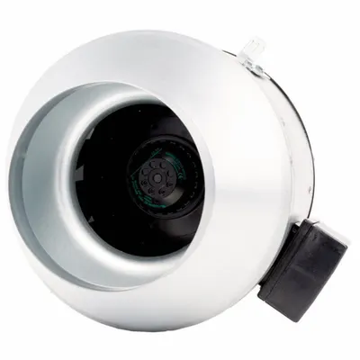FANTECH In-Line Duct Fan: 836 cfm Max., 8 in Duct, 318 W, 120V AC, 1 Ph, IP44 - General Purpose Inline Duct Fans