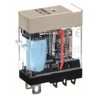 OMRON General Purpose Relay: Socket Mounted, 10 A Current Rating, 24V DC, SPDT, 5 Pins/Terminals (MPN G2R-1-S-DC24(S))